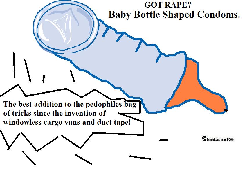 <bottle shaped condom>