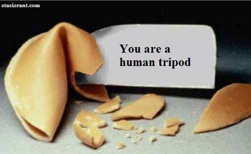<human tripod>