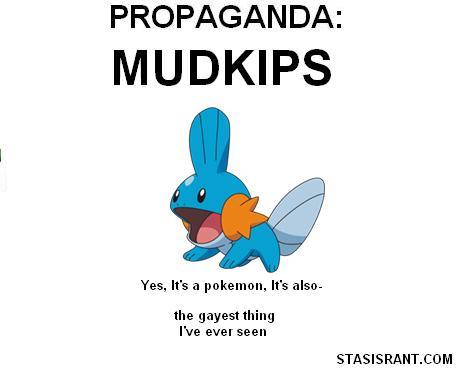 mudkips; the gayest thing ive ever seen